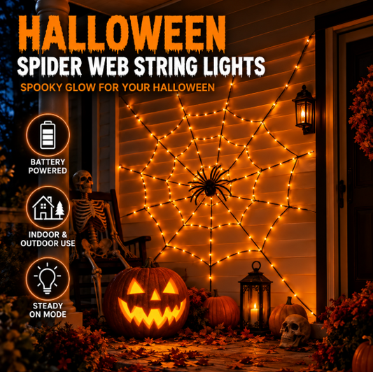Spider Web LED Net Lights